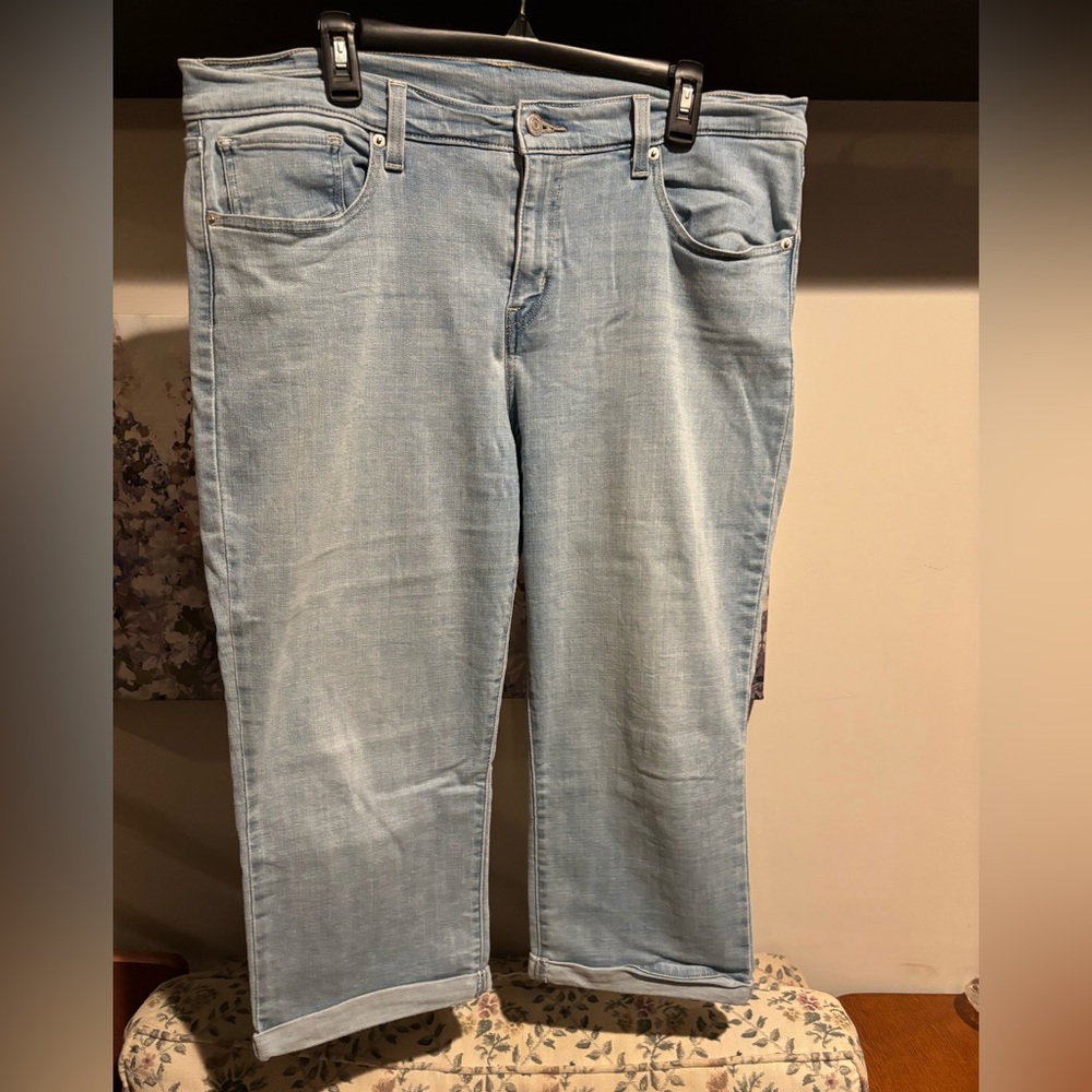 Levi Light Blue Kapri Jeans